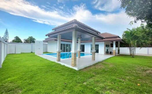 Modern single story pool villa